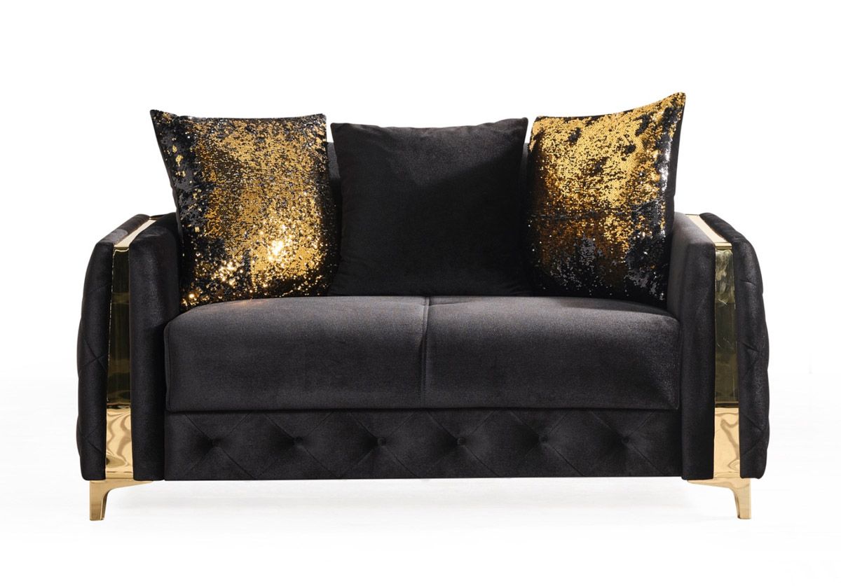 Tucker Black Loveseat Sleeper