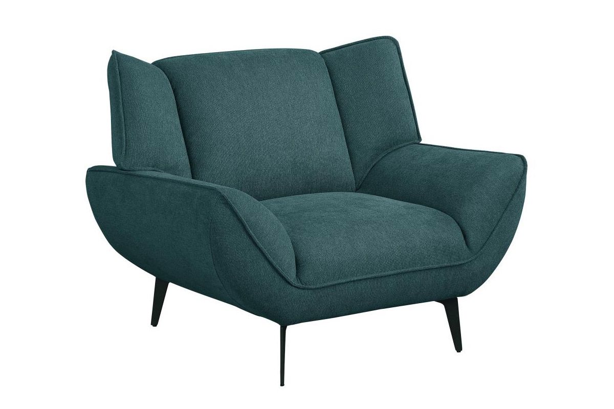 Valentina Teal Fabric Modern Chair