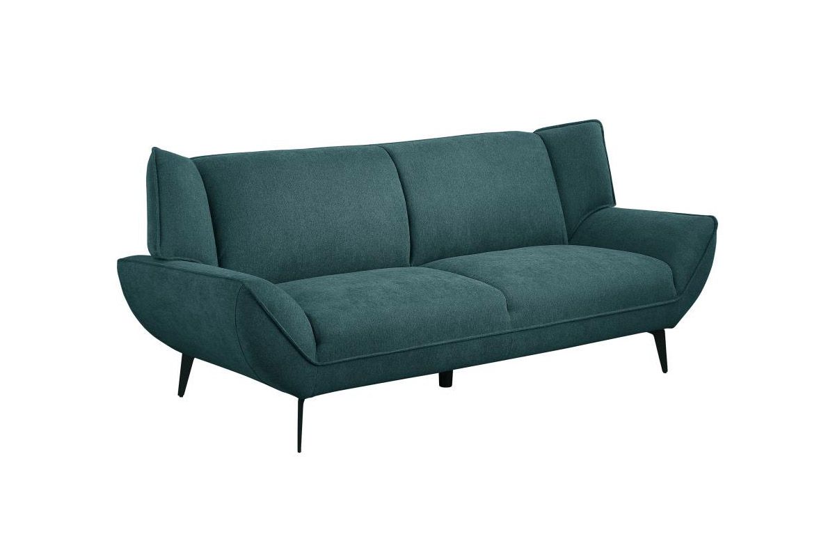 Valentina Teal Fabric Modern Sofa