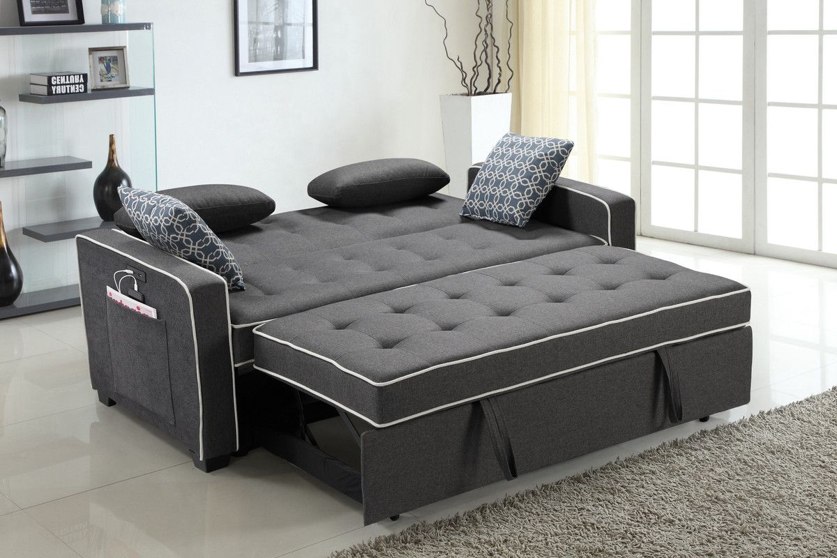 Valery Loveseat With Sleeper Open