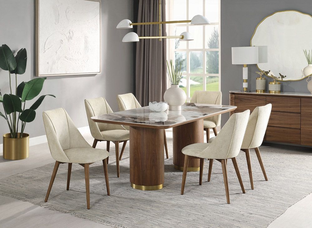 Valor Ceramic Top Dining Table Set