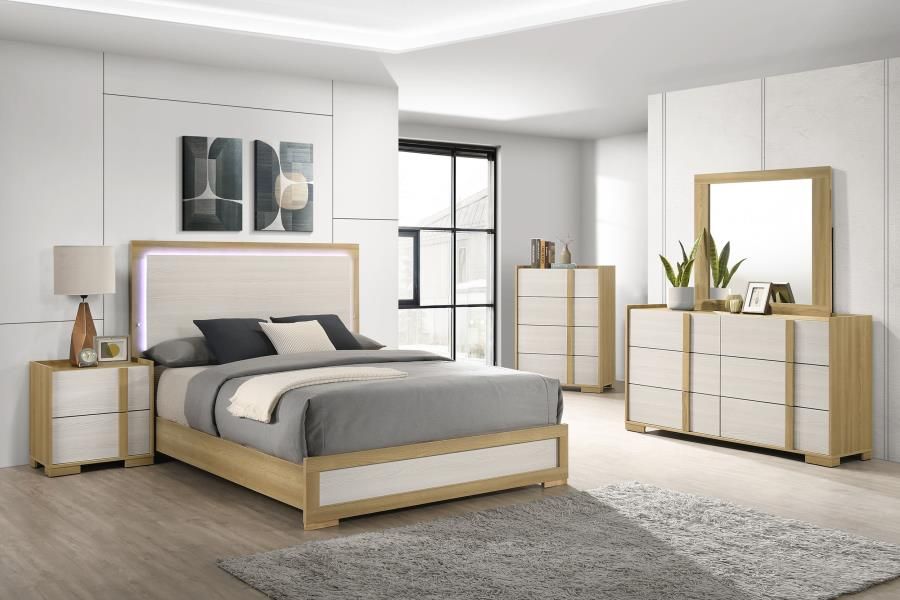 Varada Two-Tone Wood Bedroom Set