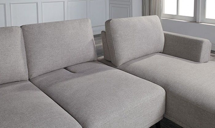 Vargas U Shape Sectional With Deep Seats   Vargas Modern Sectional With Deep Seats 1 