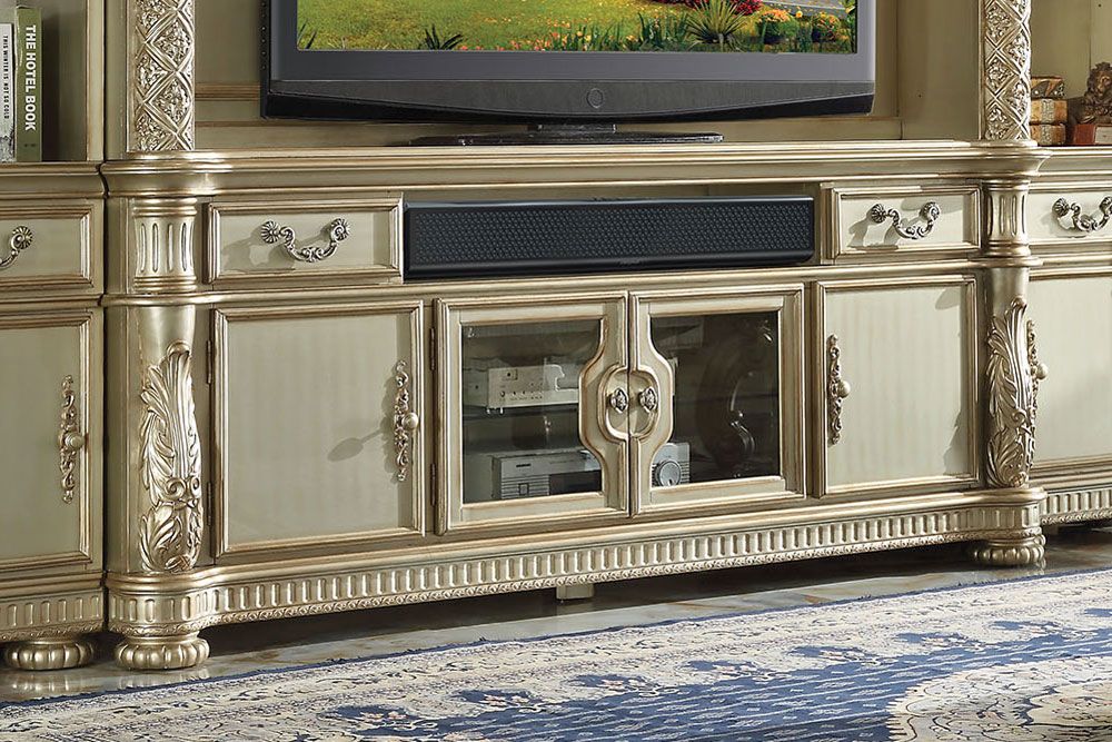 Vendome Patina Gold Traditional TV Stand