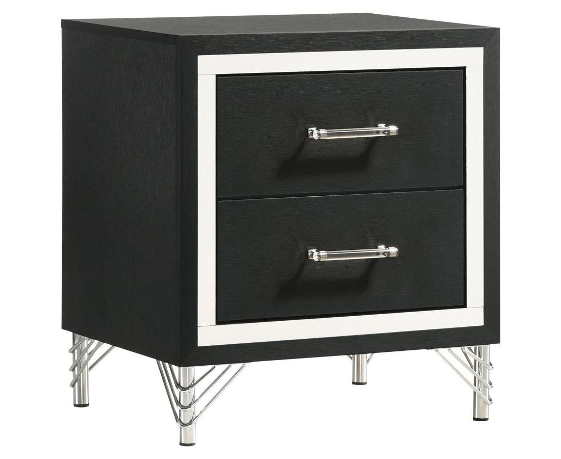 Vernal Black Night Stand