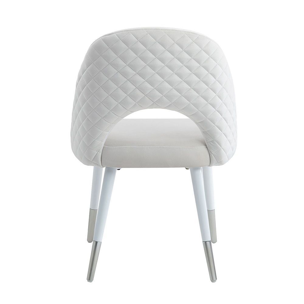 Viggo White Velvet Chair