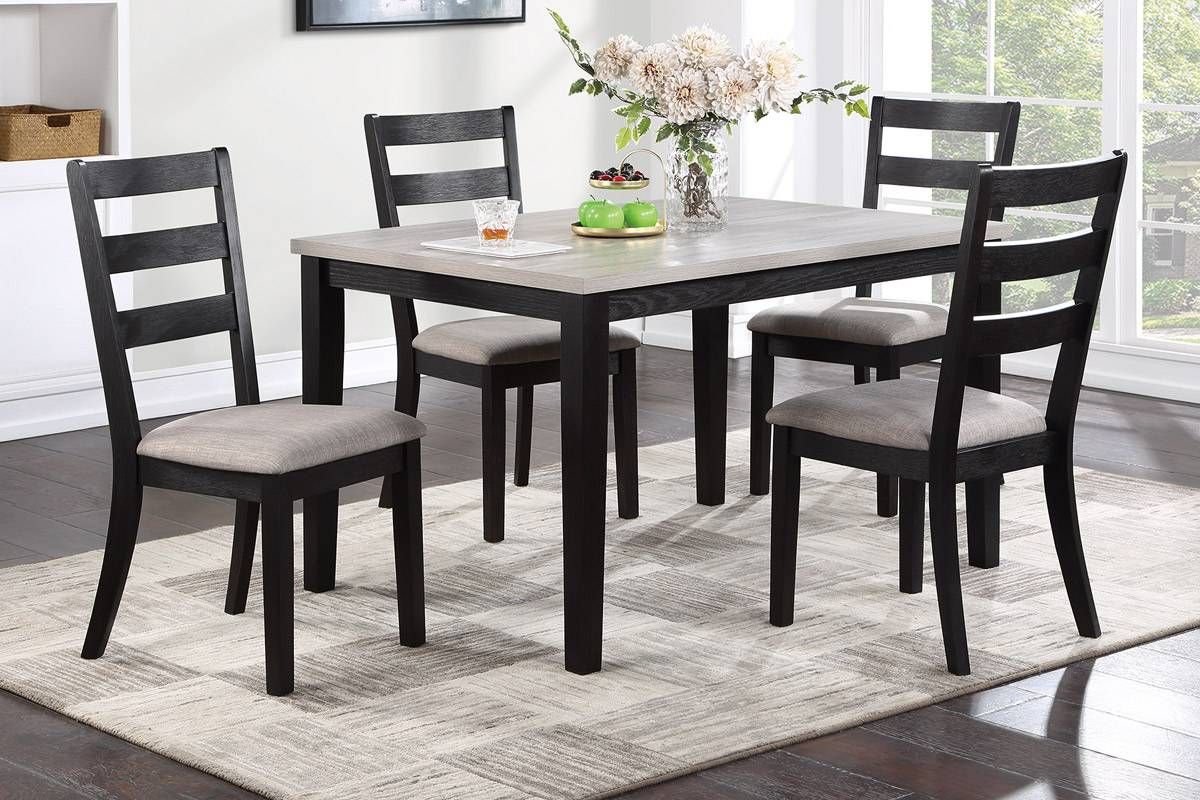 Villa Two Tone 5-Piece Dining Table Set