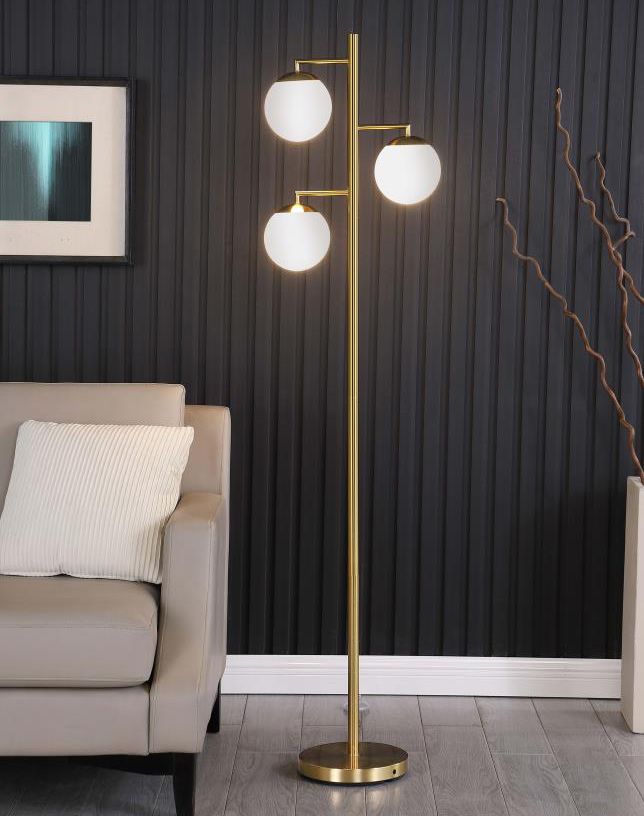 Vreni Gold Finish Floor Lamp