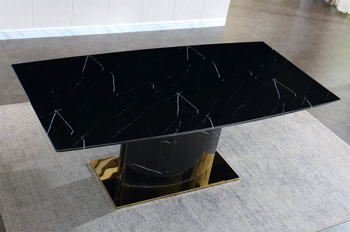 Wendon Black Marble Dining Table Top