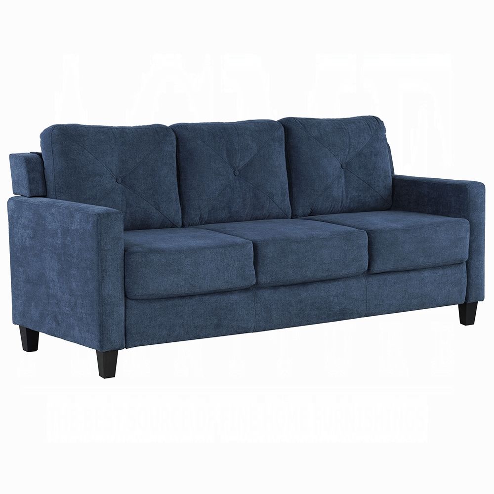 Wesley Navy Blue Chenille Sofa