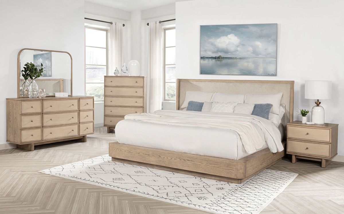 Wieland Platform Wingback Bedroom Set