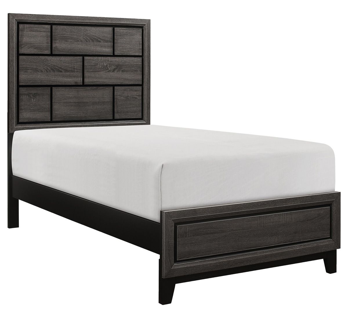 Williams Rustic Grey Finish Twin Bed