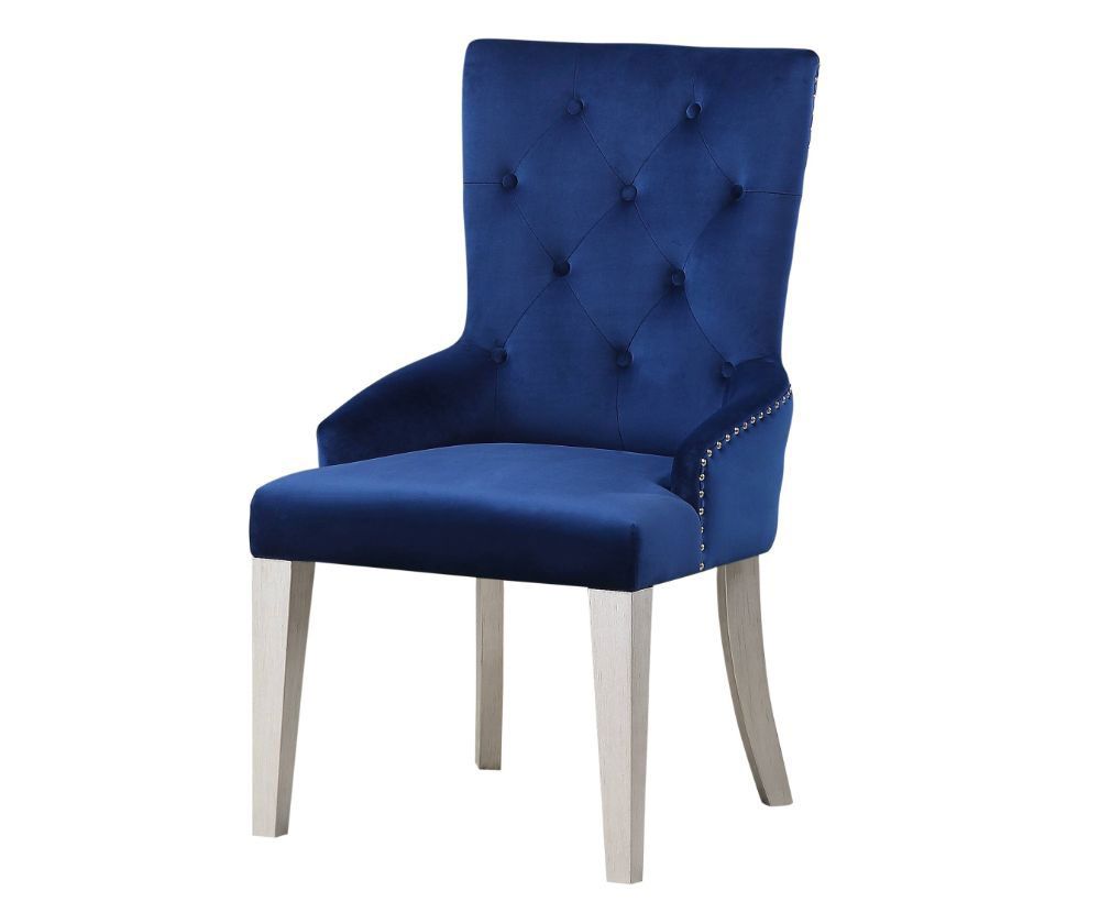 Wrentham Blue Velvet Chairs