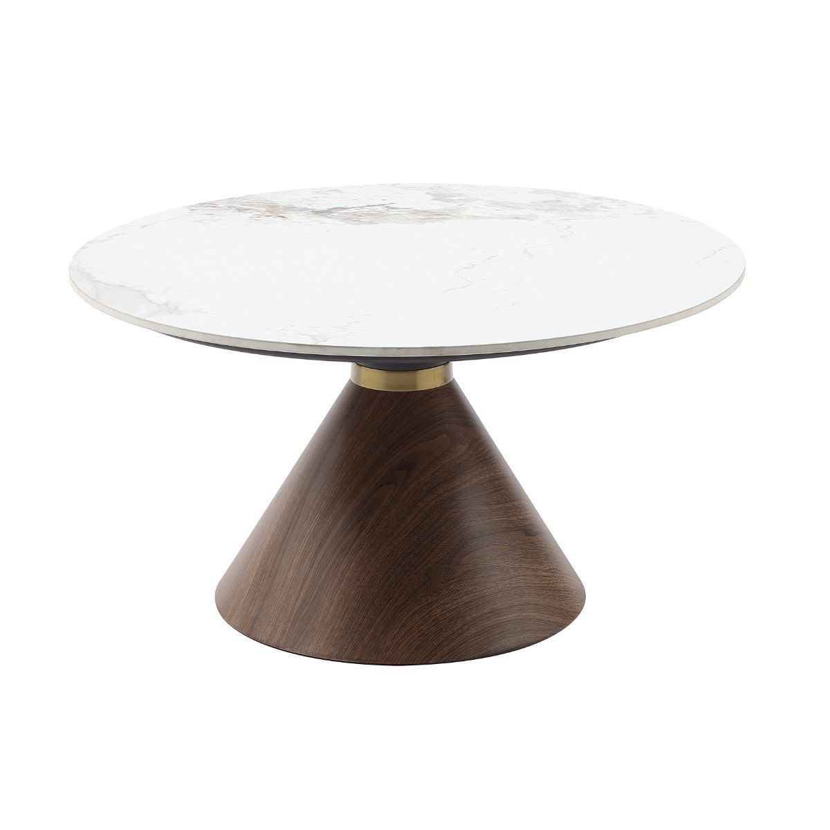 Xtres Round Marble Top Coffee Table