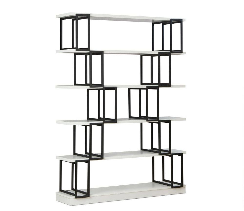 Zack Black And White Display Bookcase