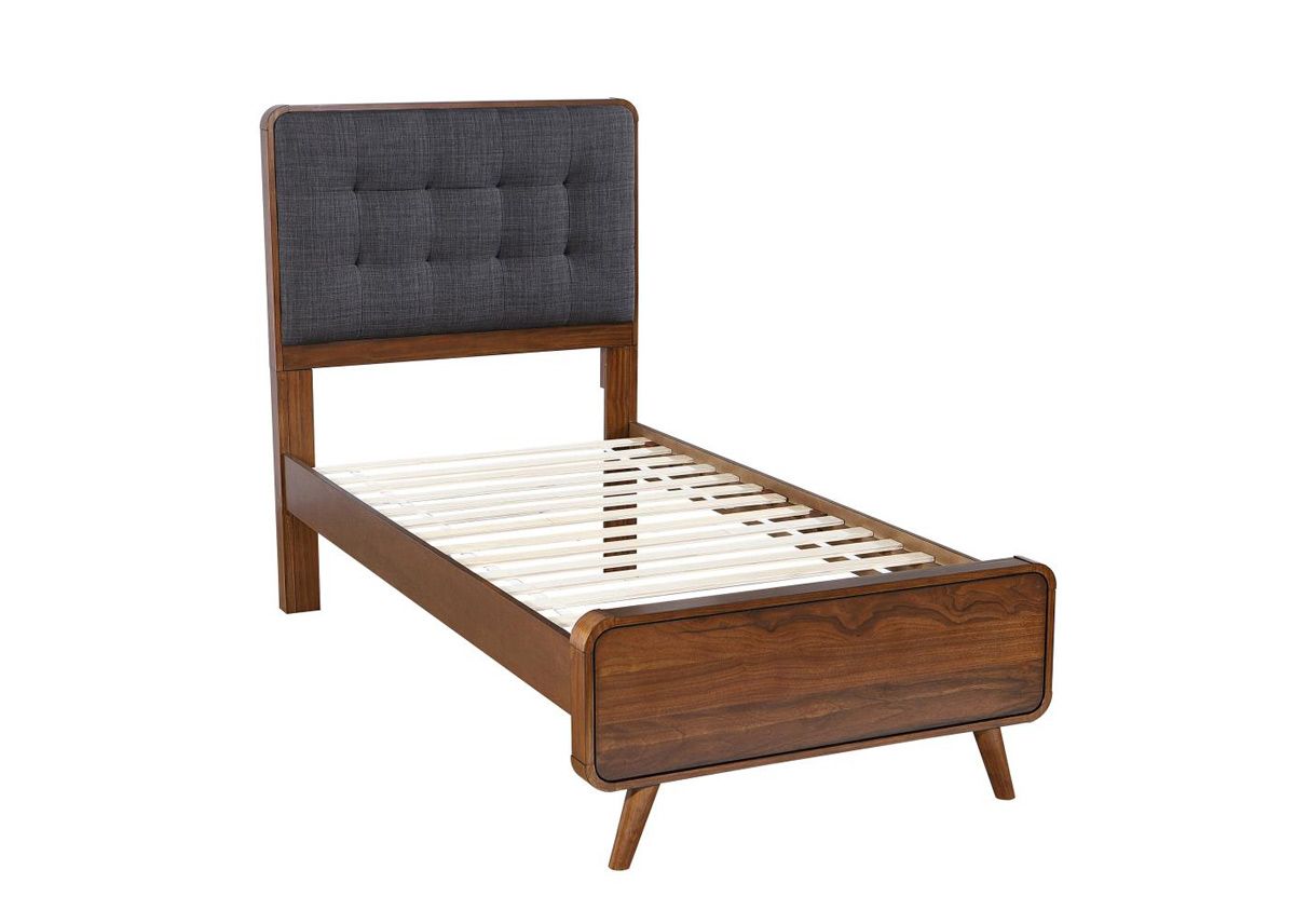 Zaira Mid Century Modern Platform Bed