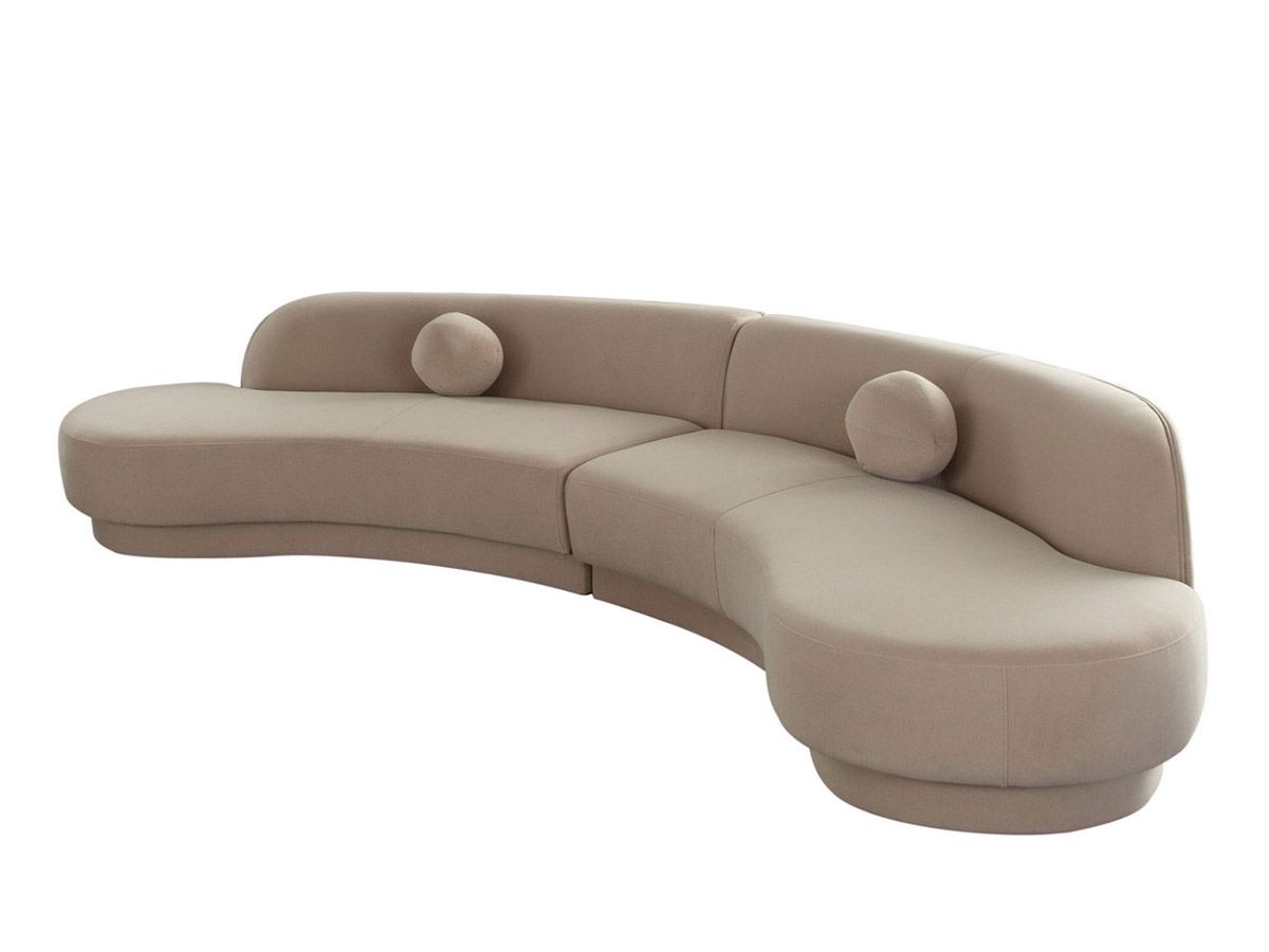 Ferrao Curved Sofa Side