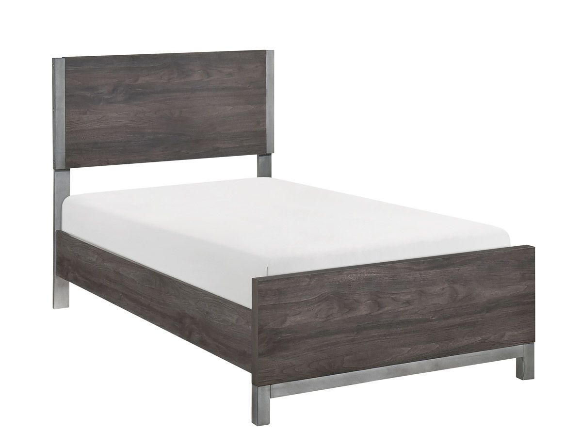 Zepur Dark Grey Twin Bed