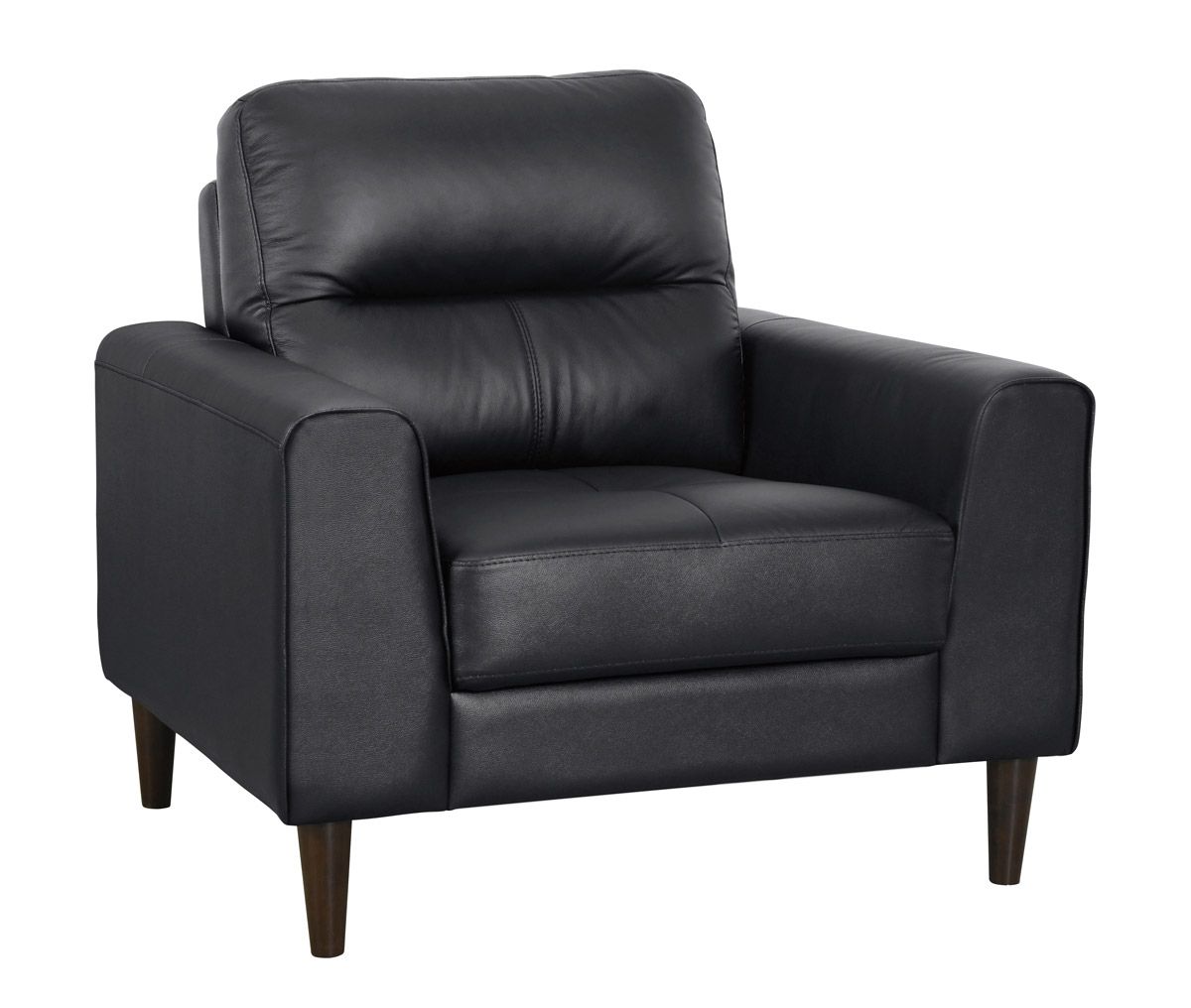 Zibak Black Leather Chair