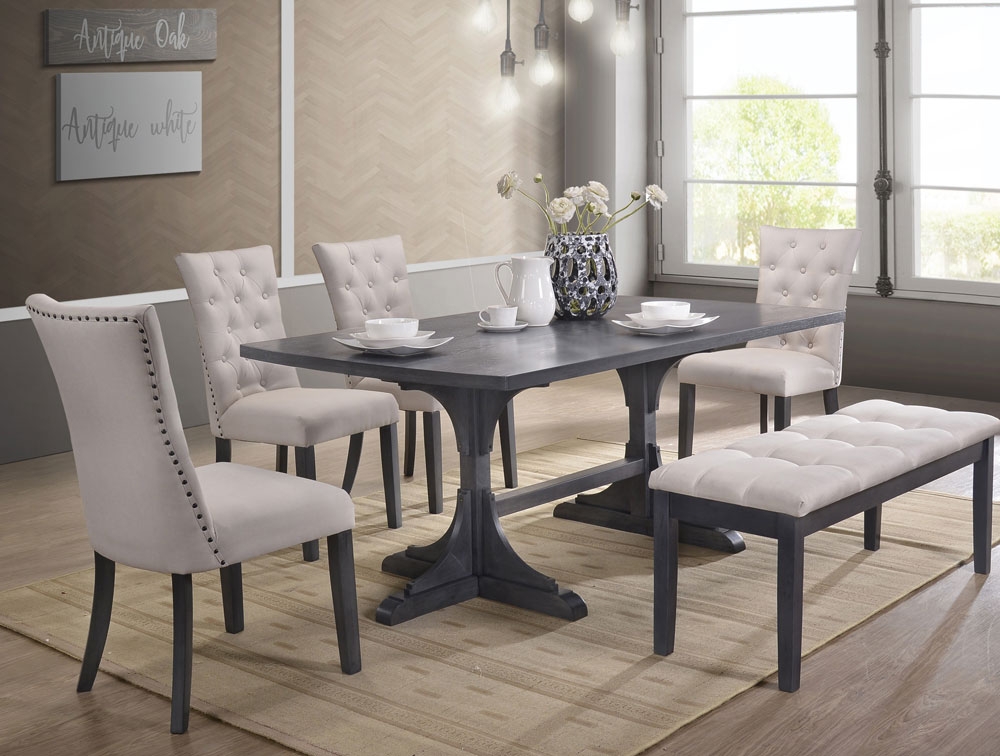 gray modern dining set