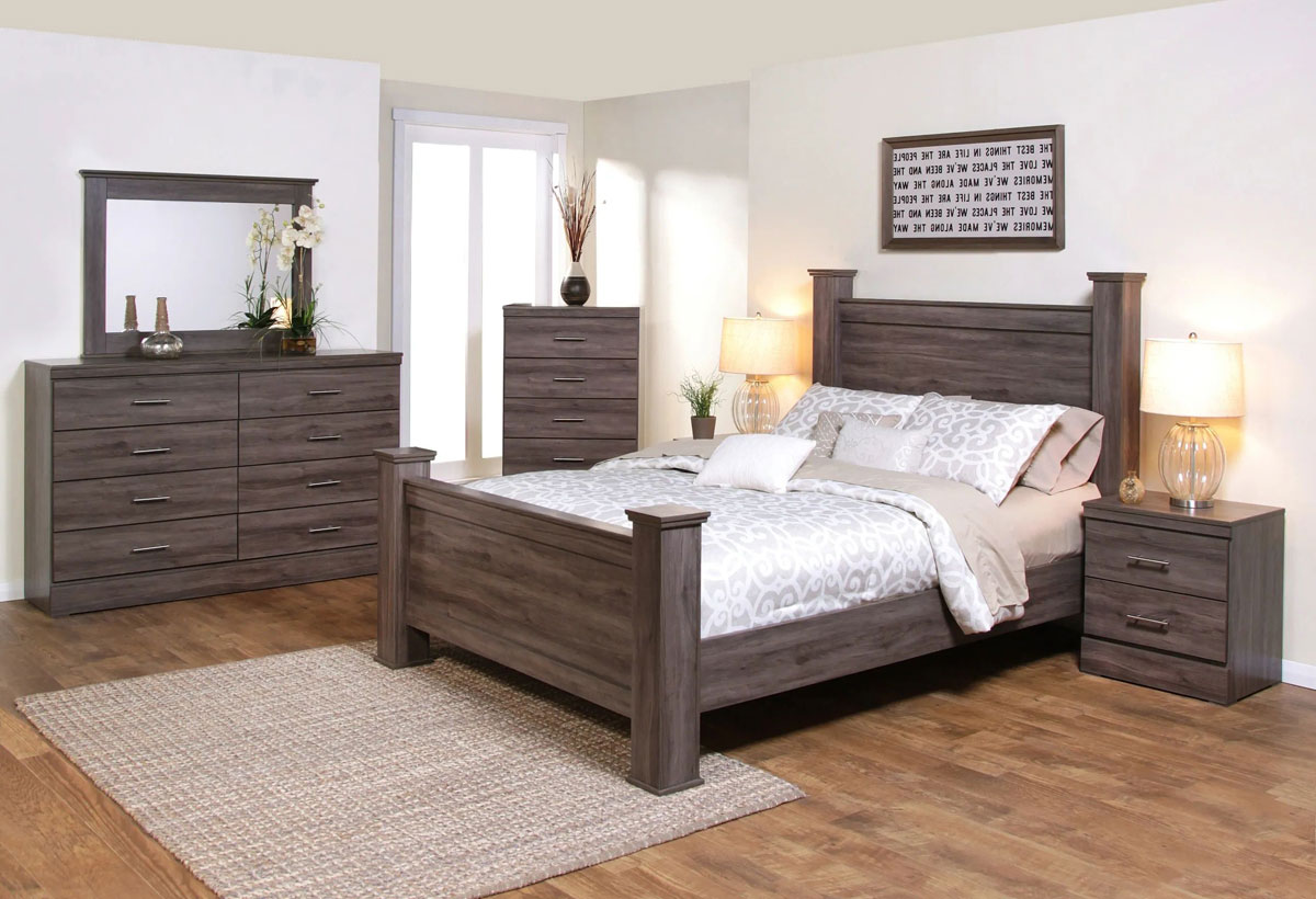 Grey deals poster bed