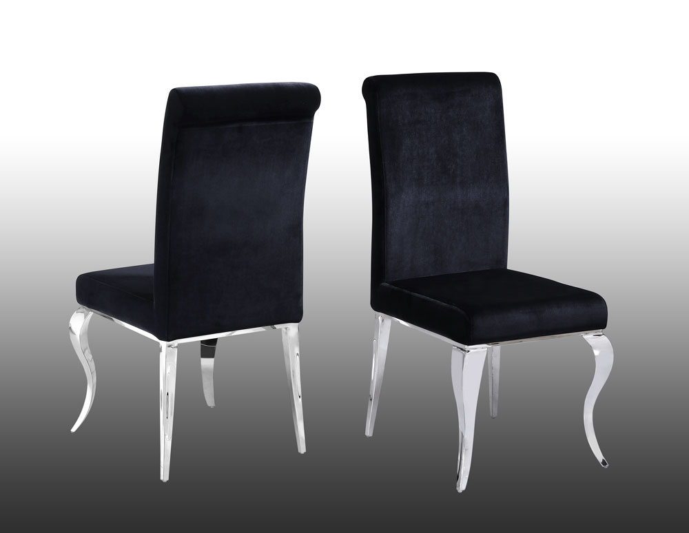 black velvet knocker chairs